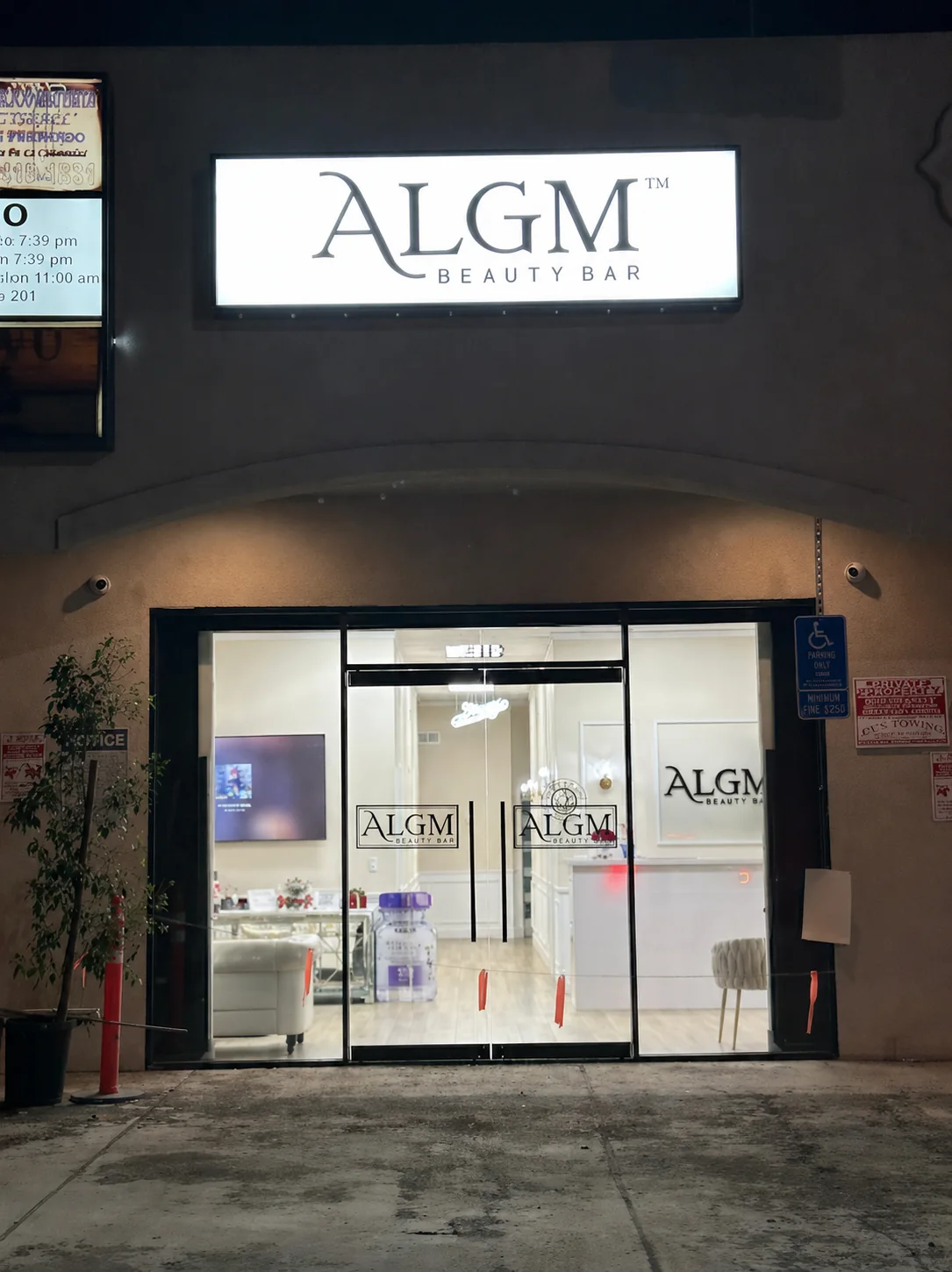 ALGM Beauty Bar Van Nuys med spa interior